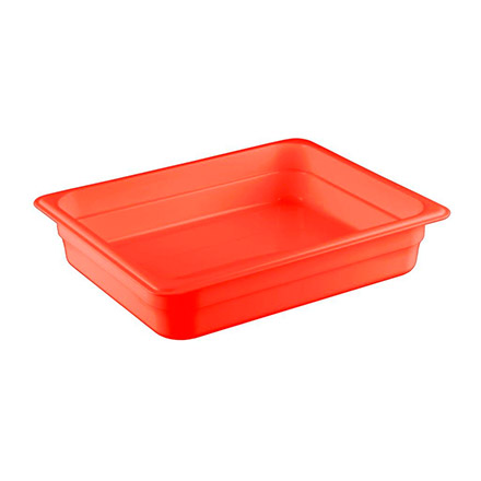 Гастроемкость 1/2*65 мм, красный полипропилен (арт. restola422107404) 