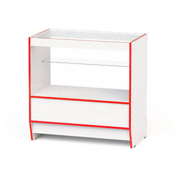 Прилавок  Гамма 122.01.004 красный ФабрикАрт 