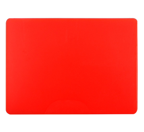 Доска разделочная 400x300x12 мм полипропилен, красный 
