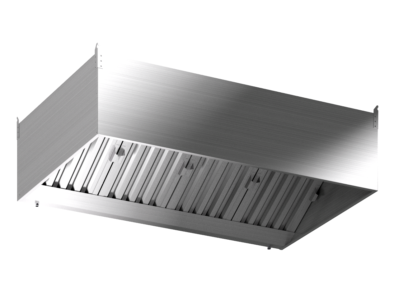 Зонт вытяжной ЗВ-2-1800/1000 пристенный 