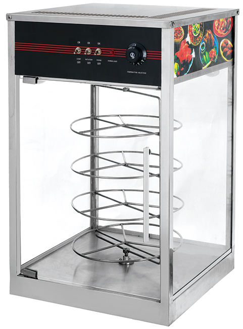 Витрина тепловая HW-815 для пиццы, Rosso 