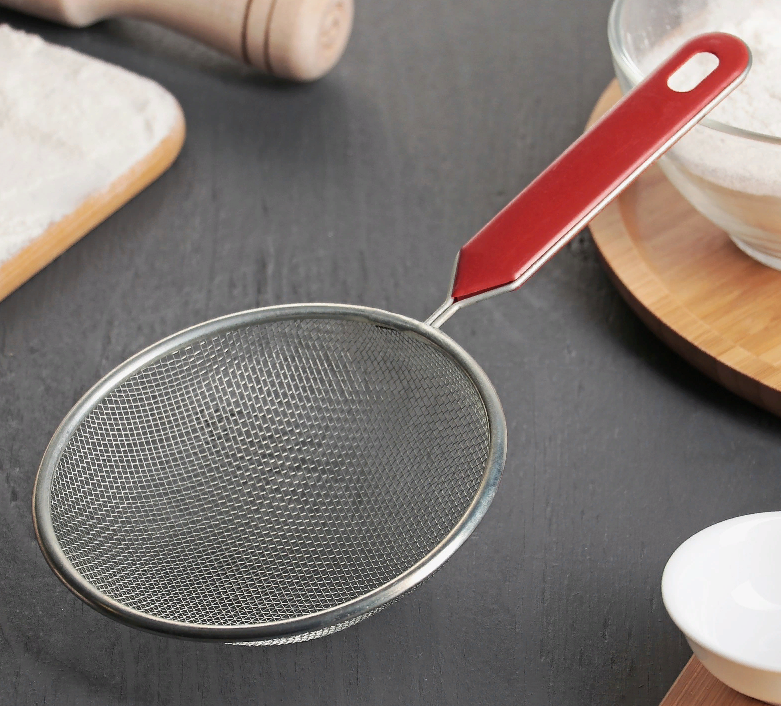 Сито с ручкой, нерж. сталь, d=14 см 