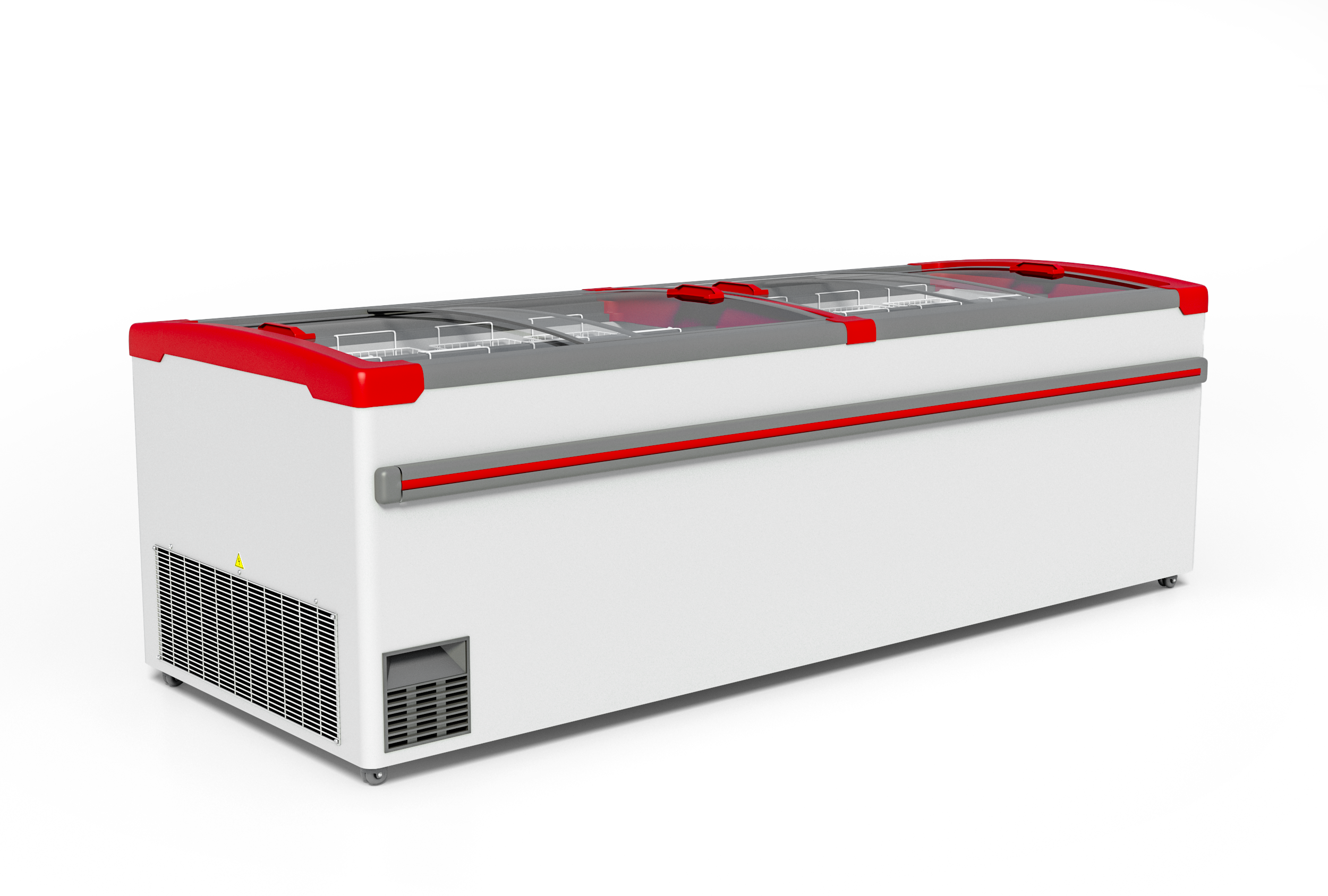 Ларь-бонета F 2500 BN красный Frostor  