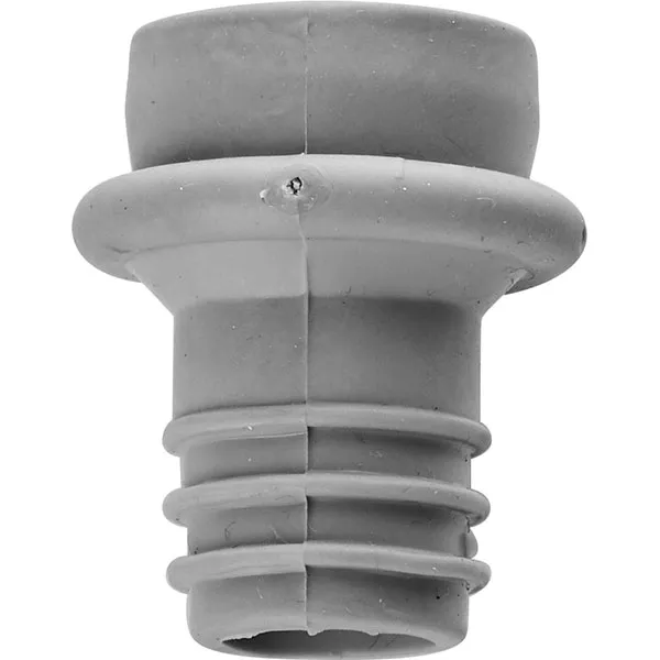 Пробка для бутылок силикон/пластик, d=20 мм, цвет серый, для вина 