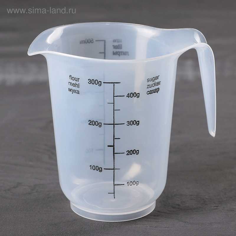 Кувшин мерный, Plastic Centre, 500 мл, прозрачный, пластик,  