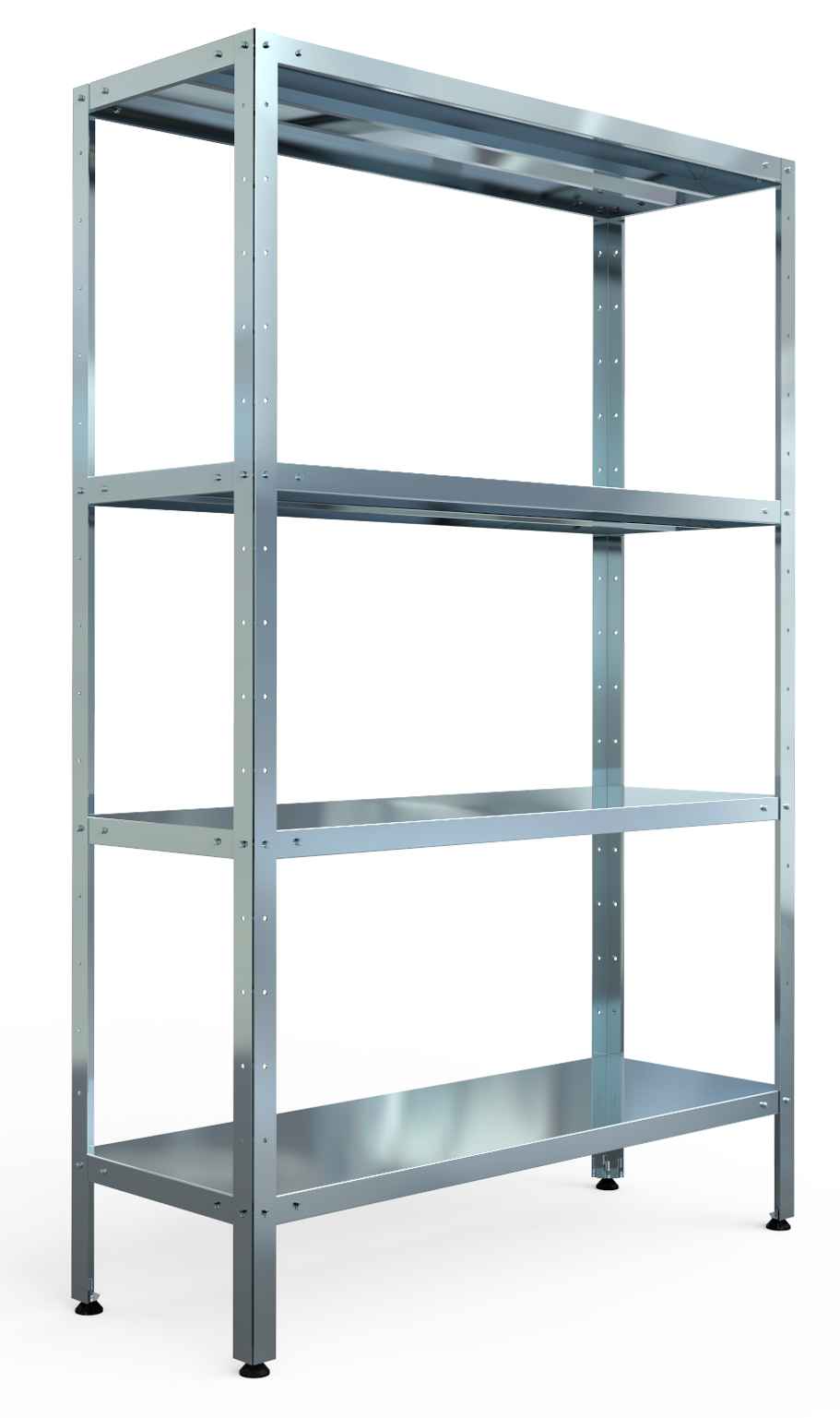 Стеллаж кухонный С-4-0,4/1,0/1,8 со сплошными полками 