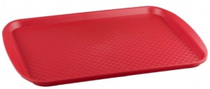 Поднос 420x300 мм, полипропилен, красный 