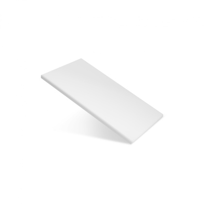 Доска разделочная 250x150x10 мм полипропилен, цвет белый, РОССИЯ 