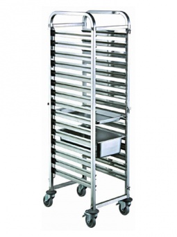 Стеллаж-шпилька передвижной XMPR-2216FN 15 уровней, 385x550x1 735 мм, для GN1/1 Gastrorag 