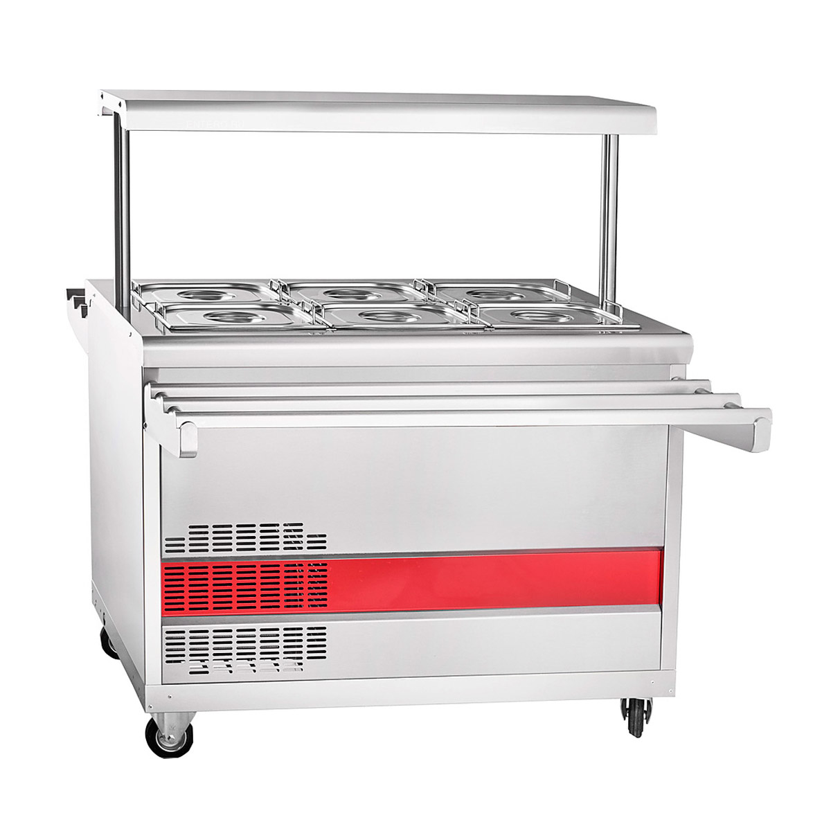 Прилавок-витрина холодильный Аста передвижной ПВВ(Н)-70ПМ-НШ 