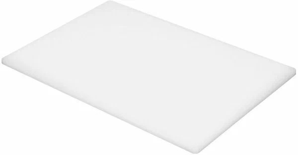 Доска разделочная 450x300x12 мм полипропилен, белый 