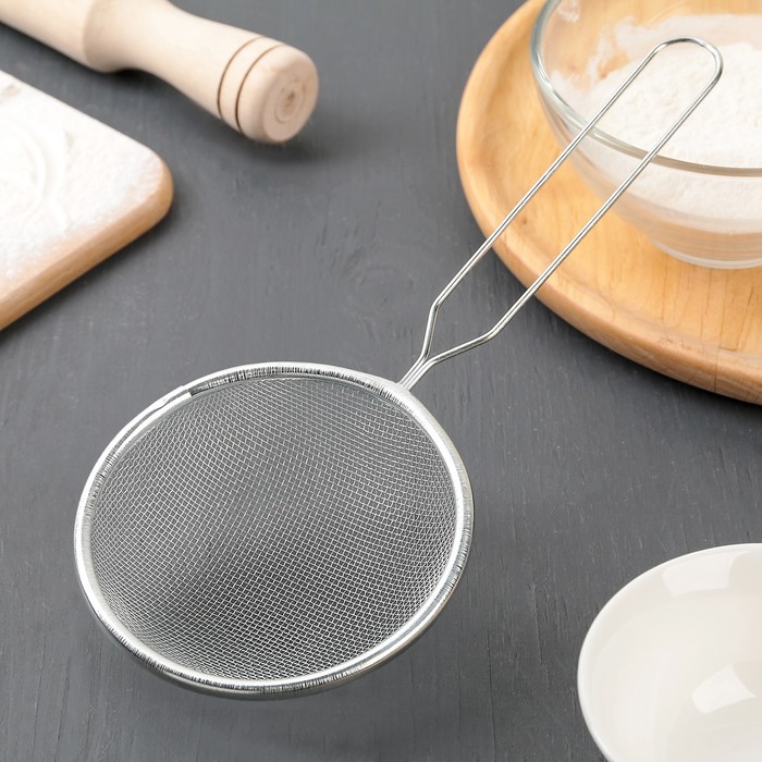 Сито с ручкой, нерж. сталь, d=12 см 