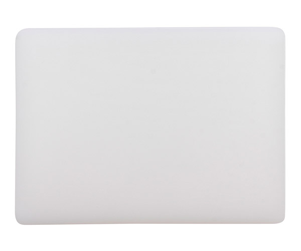 Доска разделочная 400x300x12 мм полипропилен, белый 