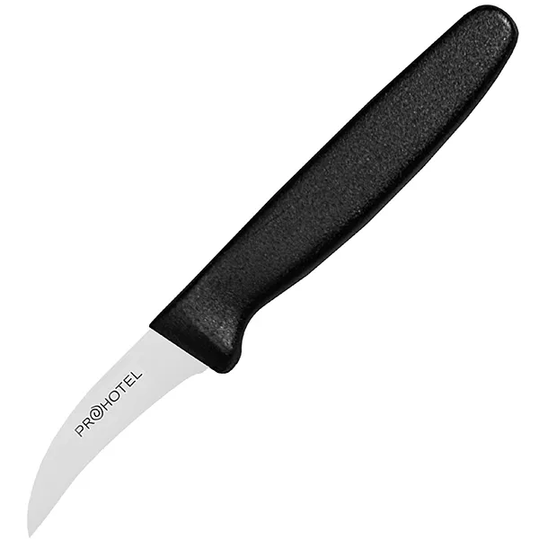 Нож для фигурной нарезки, лезвие 4 см, черный,  L=160, ProHotel 