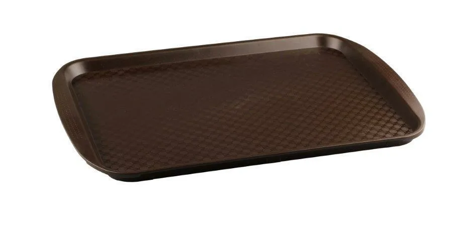 Поднос 420x300 мм, полипропилен, коричневый 