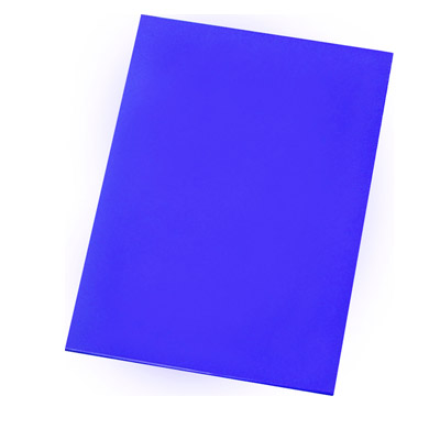 Доска разделочная 600x400x18 мм полипропилен, цвет синий 