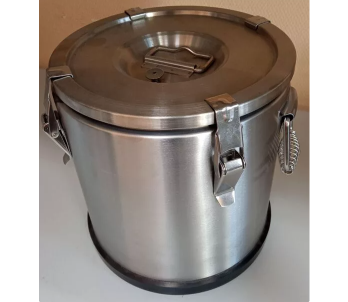 Термос, нерж. сталь, 4л, 21х23см, внутр. размеры 18х18 см,   