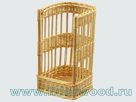 Багетница плетеная дно фанера, d-300 мм, H-380мм 77409-3038 