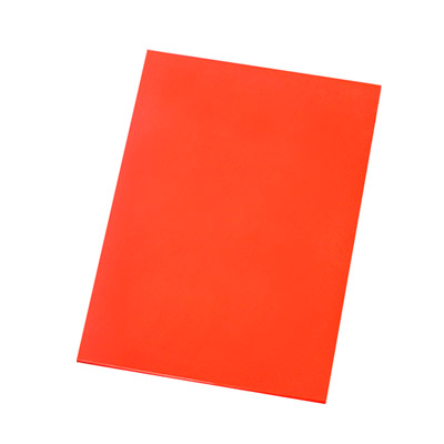 Доска разделочная 500x350x18 мм полипропилен, цвет красный 