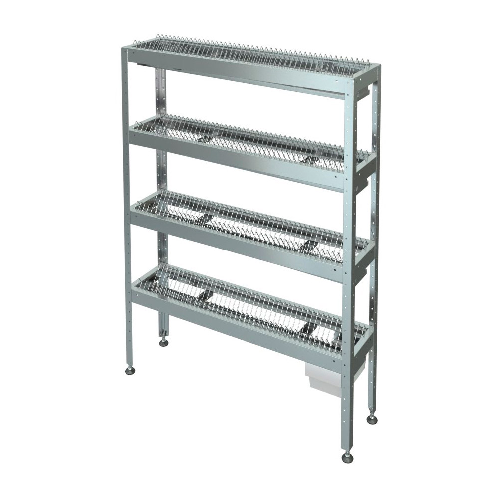 Стеллаж для тарелок С-4т-0,3/0,95/1,6 