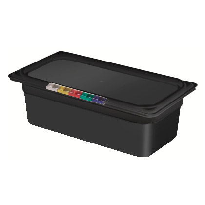 Гастроемкость 1/3*100 мм, черный полипропилен (арт. 422101113) 