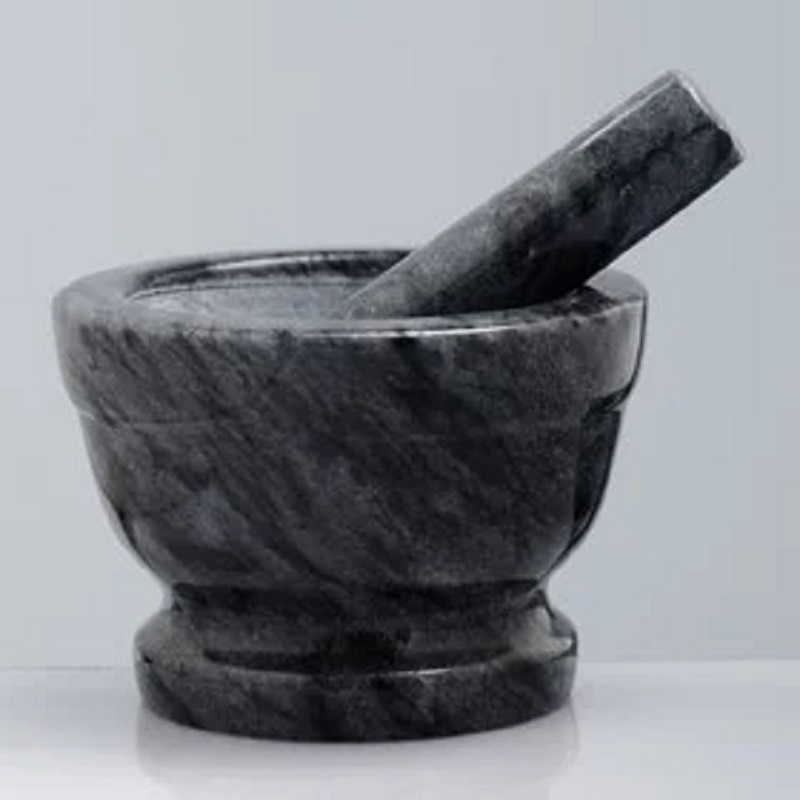 Ступка с пестиком мрамор, 10 см 