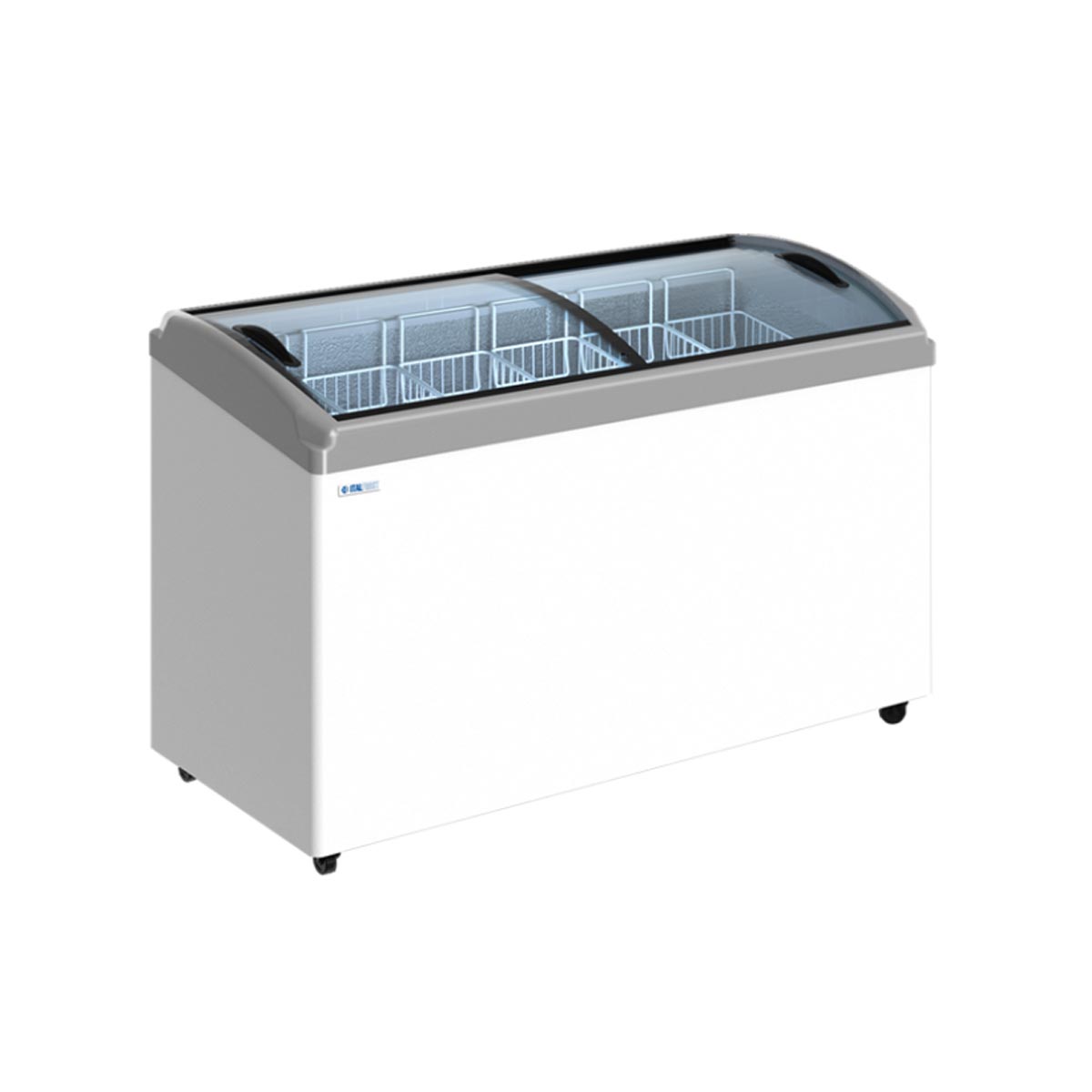 Ларь морозильный (гнутое стекло) CF500C, RAL 9003 