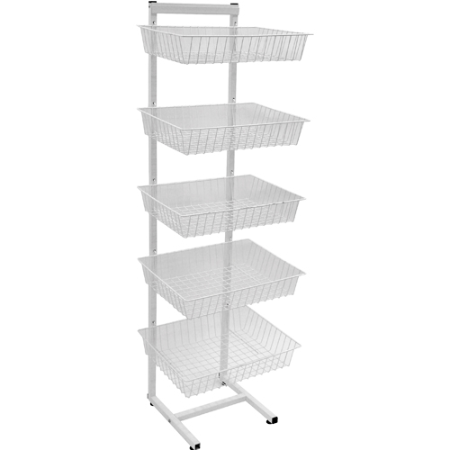 Стеллаж ТС-197 белый МДМ 