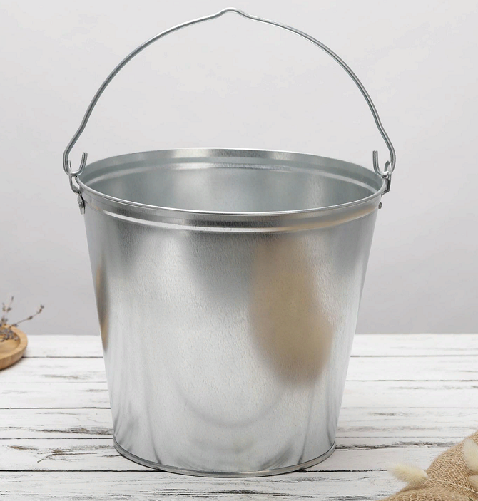 Ведро, 12 л, оцинков. сталь,  